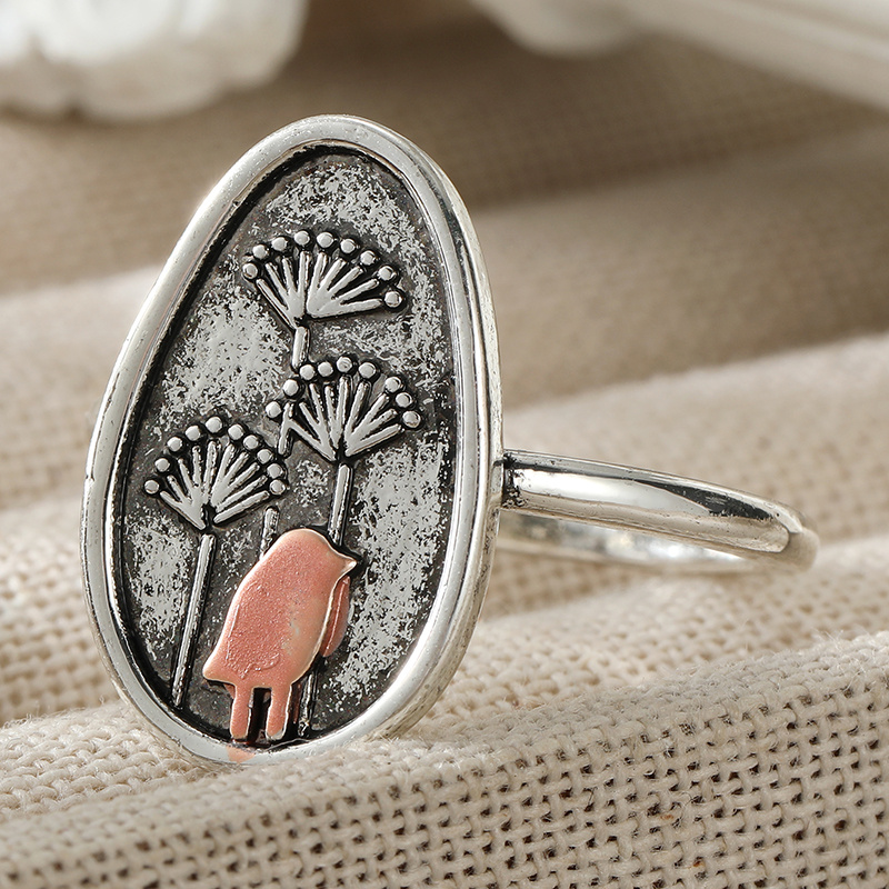 Women's Vintage Creative Geometric Pattern Ring